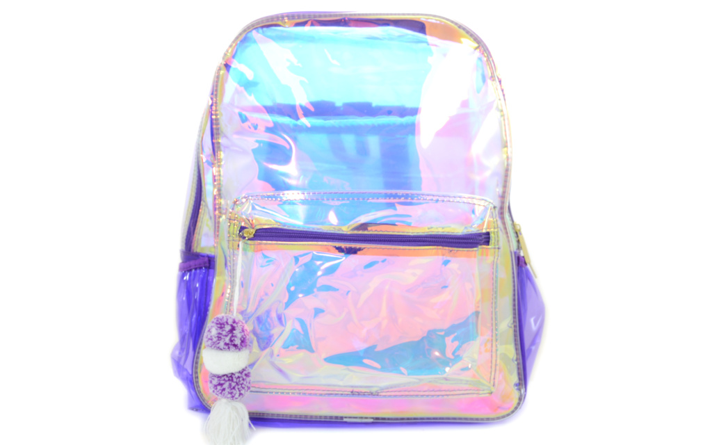 neon transparent bag